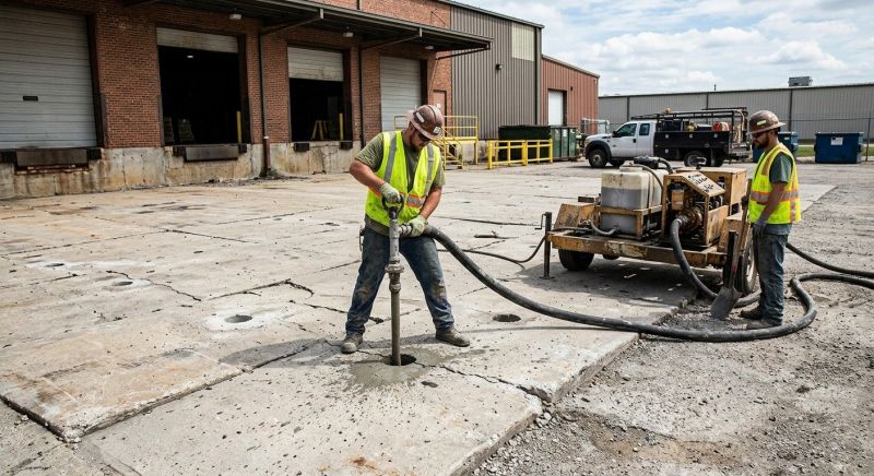 Commercial Concrete Mudjacking in Loveland, OH