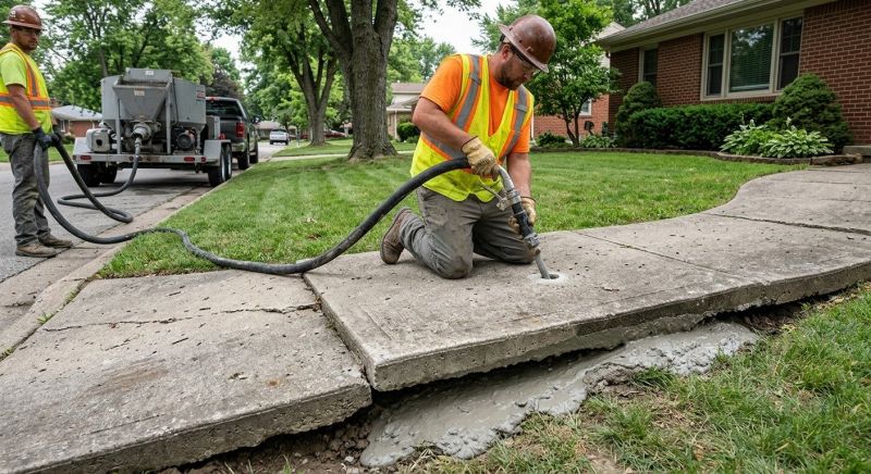 Sidewalk Leveling in Independence, KY