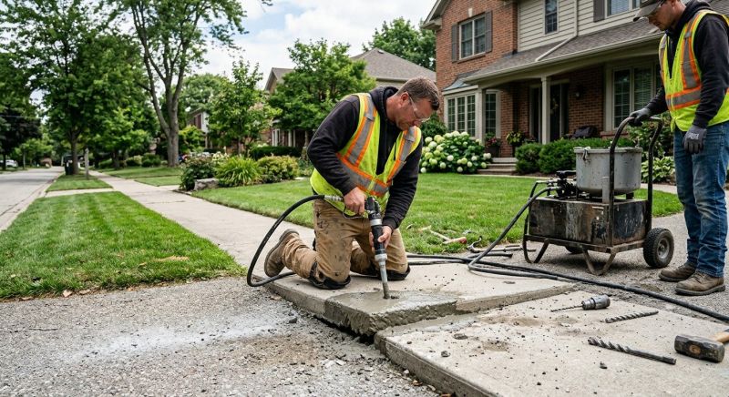 Sunken Sidewalk Repair in Cincinnati, OH